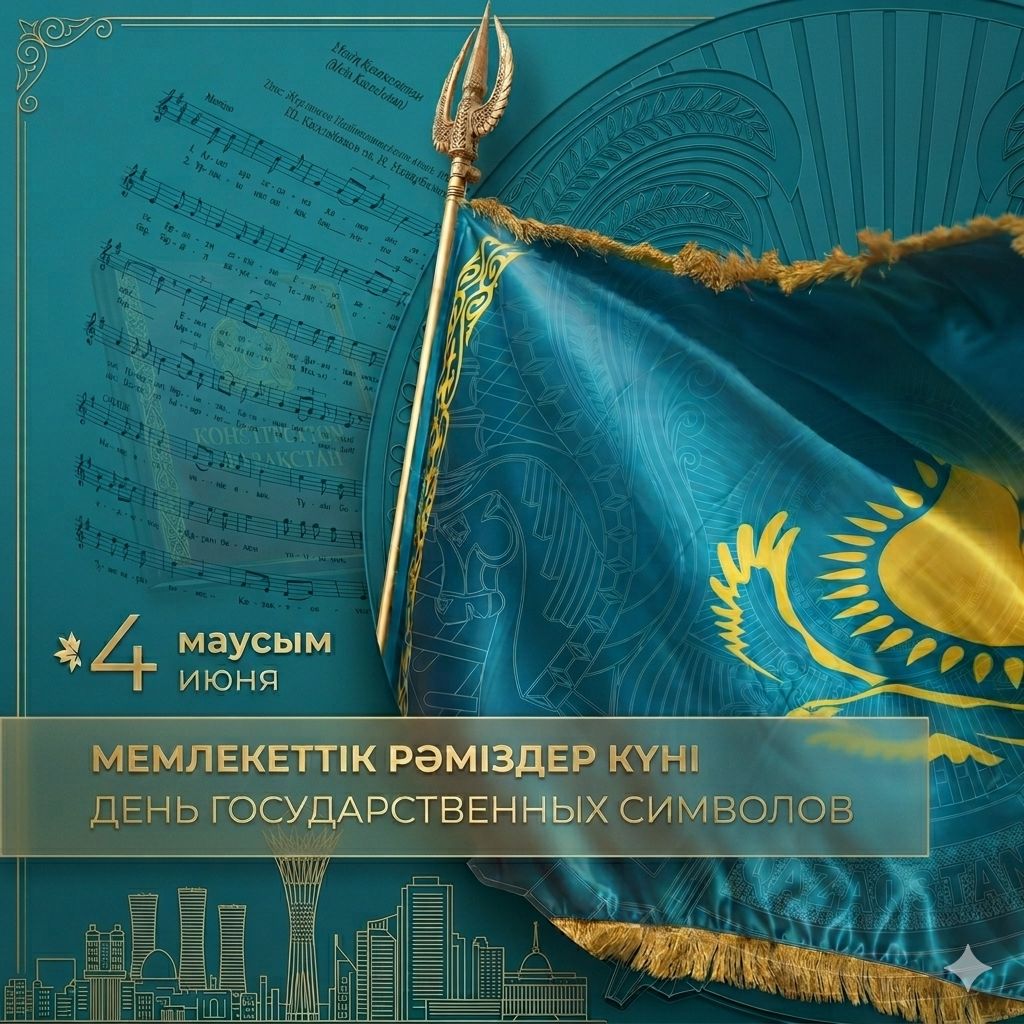 4 июня — День государственных символов Республики Казахстан!